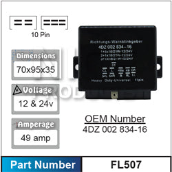 FLASHER RELAY FL507 - Nice Products | Universal Auto Spares