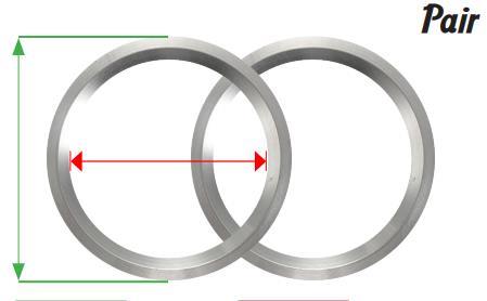 Aluminium Hub Rings NHR701641-2 - Nice Products | Universal Auto Spares