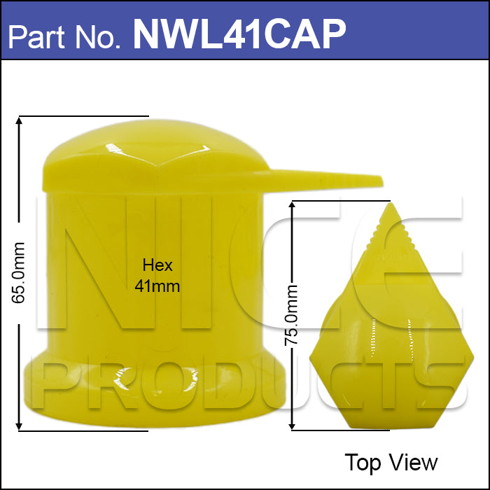 Capped 41mm Wheel Nut Indicator NWL41CAP - Nice Products | Universal Auto Spares