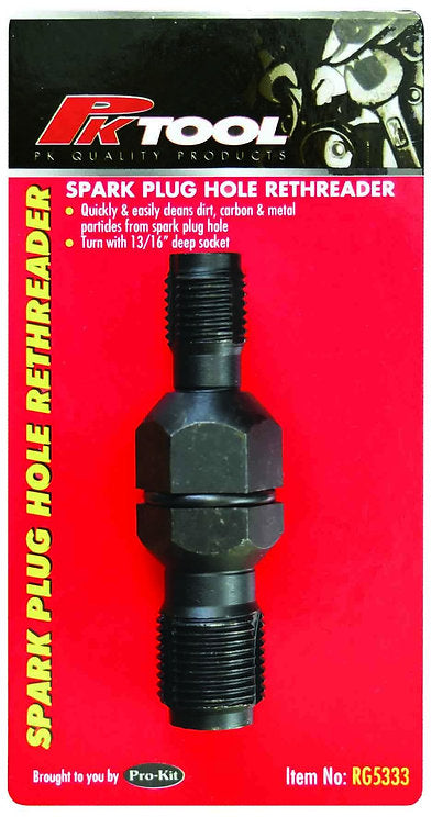 14 & 18mm Spark Plug Re-Threader Tool - PKTool