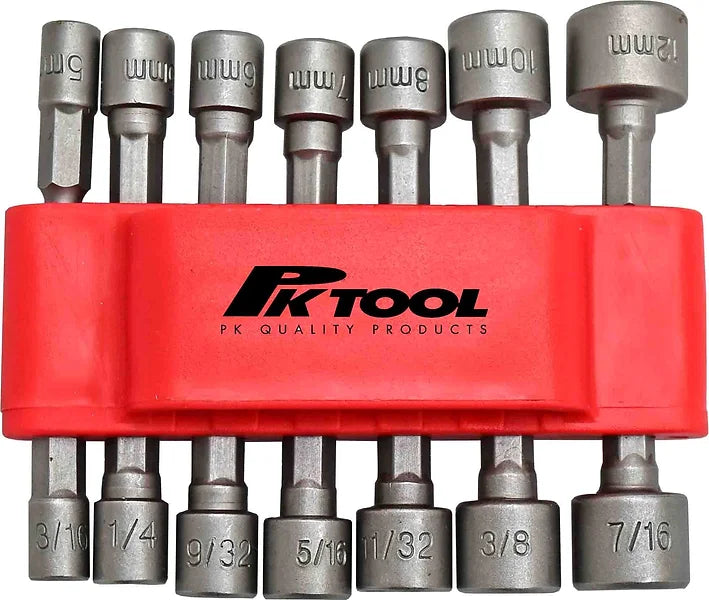 14 Pieces Impact Nut Driver Set Quick Change Design - PKTool