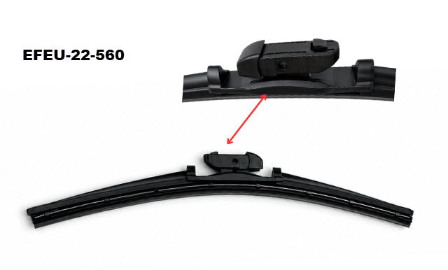 'Ultimate' Beam Blade (560mm) Exact Fit EFEU-22-560 - Exelwipe