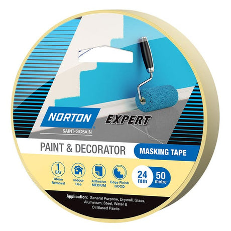 Paint & Decorator Masking Tape 24mm x 50m - NORTON | Universal Auto Spares