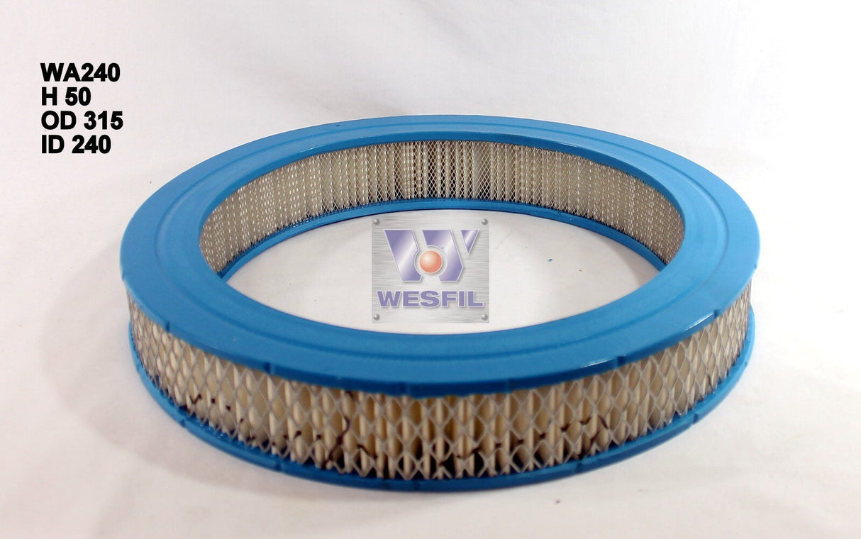 Air Filter A240 Fits Toyota WA240 - Wesfil