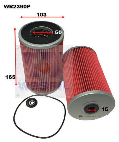 Oil Filter R2390P Fits Hino/Isuzu/Nissan WR2390P - Wesfil