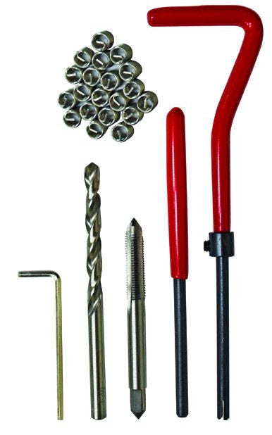 15 Pieces M10, M12 & M14 Coil Insert Thread Repair Tool Set - PKTool