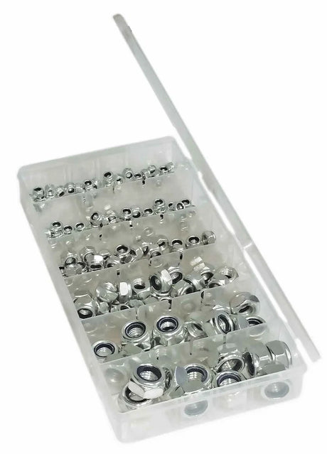 150 Piece Nylon Locknut Assortment - PKTool