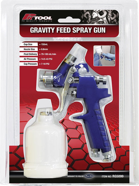 150ml Small Spray Gun Fluid (Water) Delivery - (70-100ml/min) - PKTool