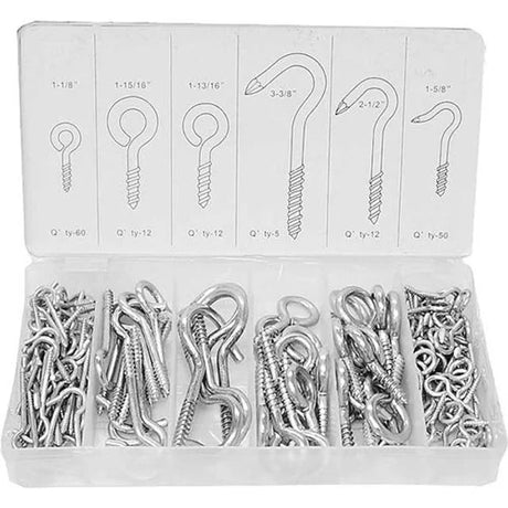 151 Piece Eye Bolts & Hooks Assortments - PKTool
