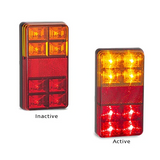 12V LED Stop/Tail/Indicator Lamp With Reflex Reflector 2 Pack - LED AutoLamps | Universal Auto Spares