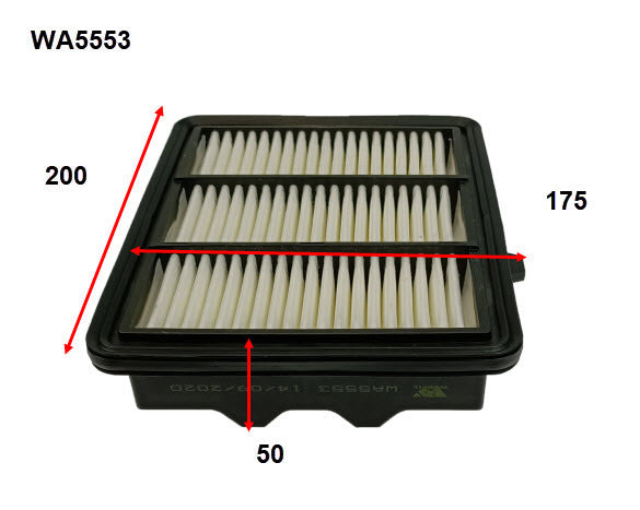 Air Filter Fits Honda WA5553 - Wesfil