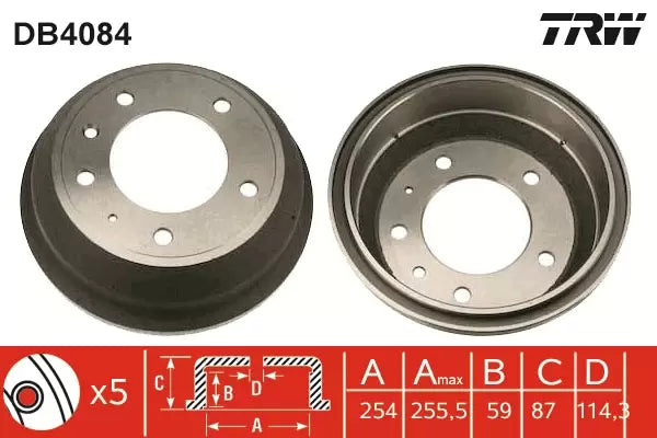 Brake Drum DB4084 - TRW