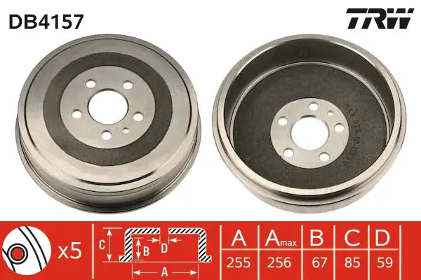Brake Drum DB4157 - TRW