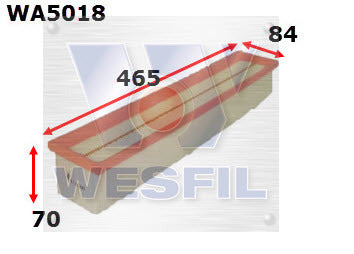 Air Filter A1610 Fits Mercedes WA5018 - Wesfil