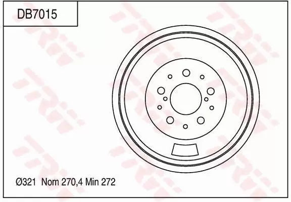 Brake Drum DB7015 - TRW