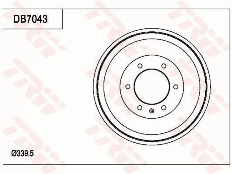 Brake Drum DB7043 - TRW