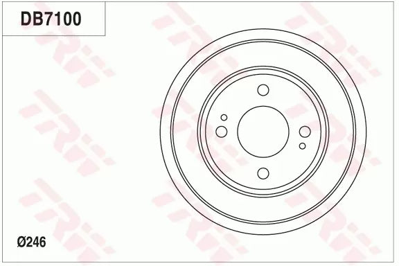 Brake Drum DB7190 - TRW