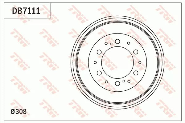 Brake Drum DB7111 - TRW