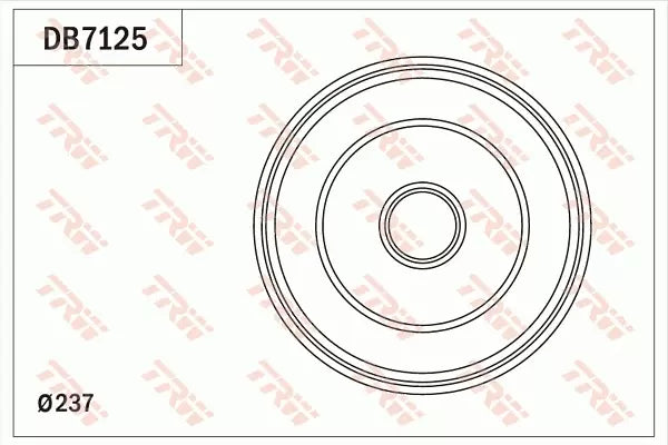 Brake Drum DB7125 - TRW