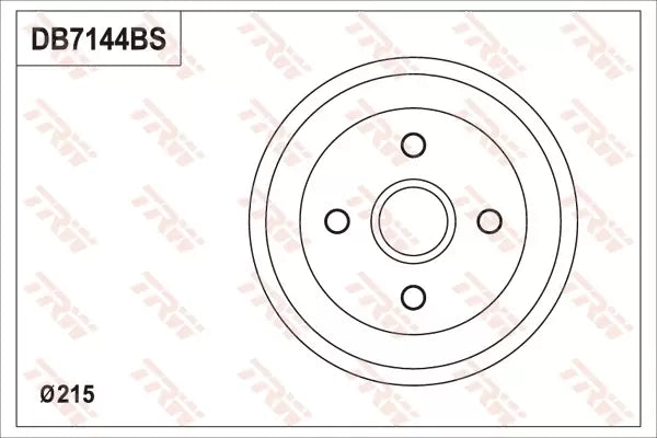 Brake Drum DB7144BS - TRW
