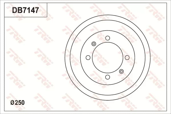 Brake Drum DB7147 - TRW
