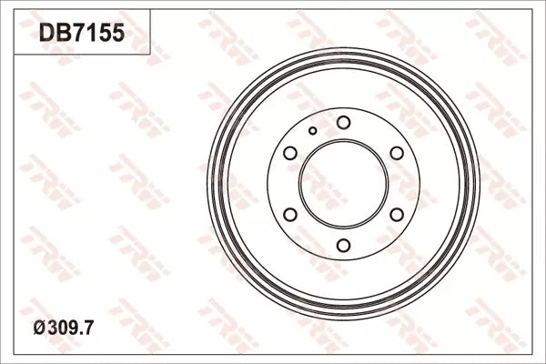 Brake Drum DB7185 - TRW