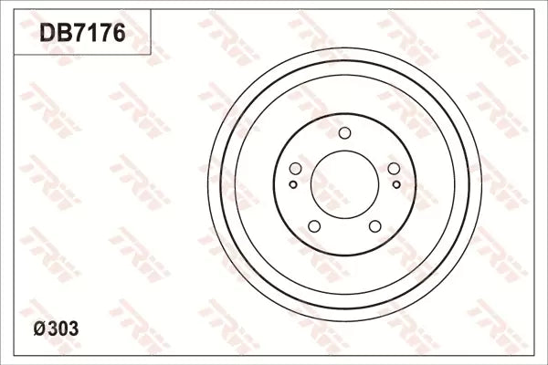 Brake Drum DB7176 - TRW