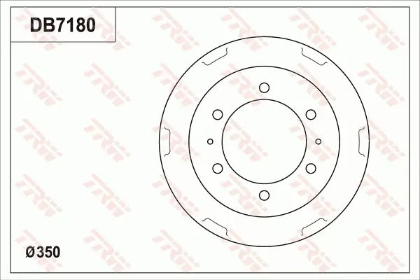 Brake Drum DB7186 - TRW