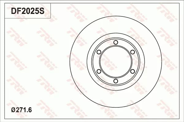 Brake Disc DF2025S - TRW
