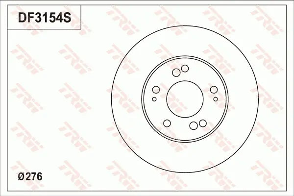 Brake Disc DF3154S - TRW