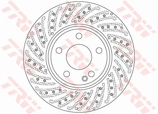 Brake Disc DF6262S - TRW