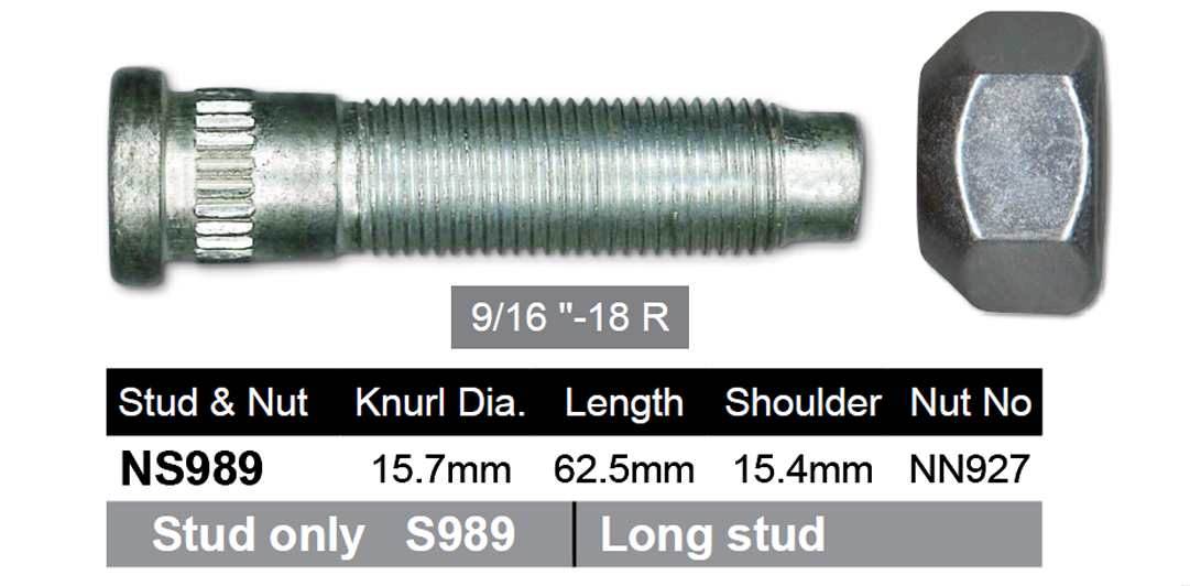 Stud & Nut NS989 - Nice Products | Universal Auto Spares