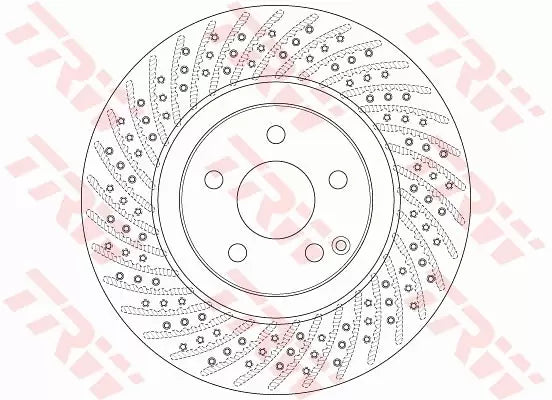 Brake Disc DF6433S - TRW