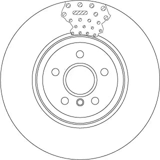 Brake Disc DF6605S - TRW