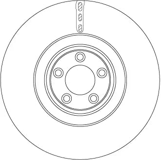 Brake Disc DF6651S - TRW