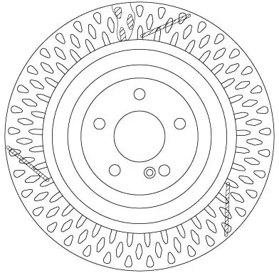 Brake Disc DF6822S - TRW