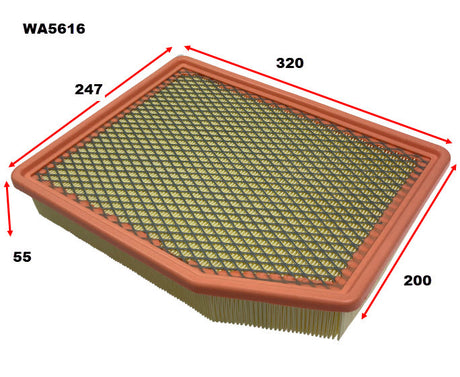 Air Filter Fits Chevrolet WA5616 - Wesfil