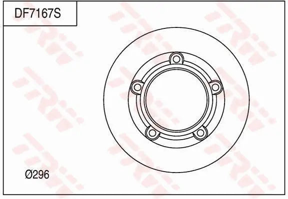 Brake Disc DF7167S - TRW