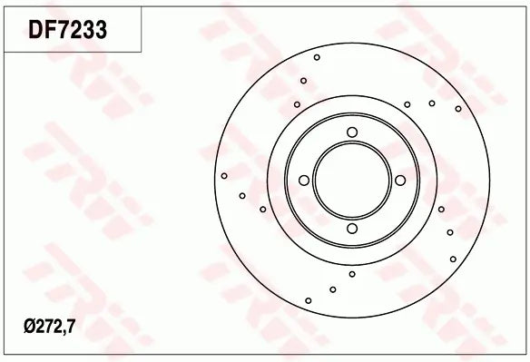Brake Disc DF7233S - TRW