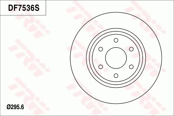 Brake Disc DF7536SS - TRW