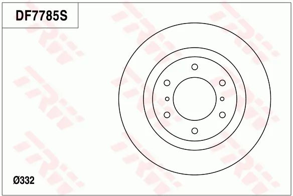 Brake Disc DF7785S - TRW