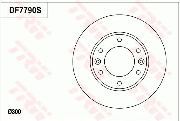 Brake Disc DF7790S - TRW