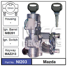 Ignition Lock NI203 - Nice Products | Universal Auto Spares