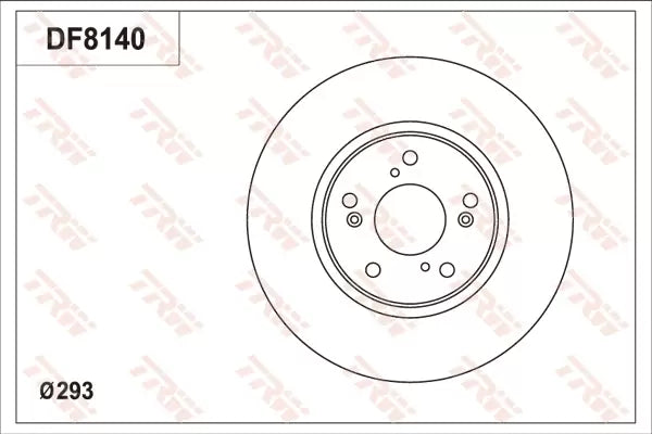 Brake Disc DF8140S - TRW