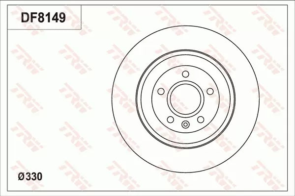Brake Disc DF8649S - TRW