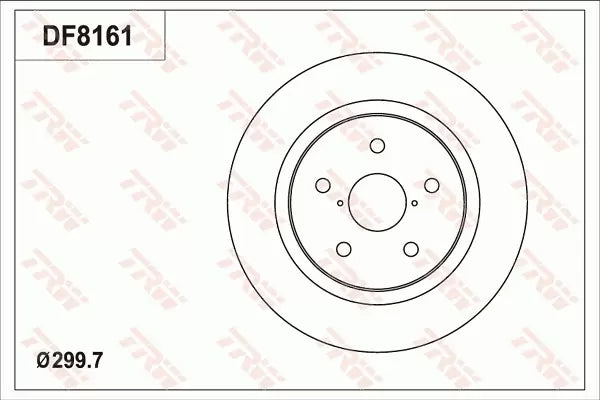 Brake Disc DF8161S - TRW