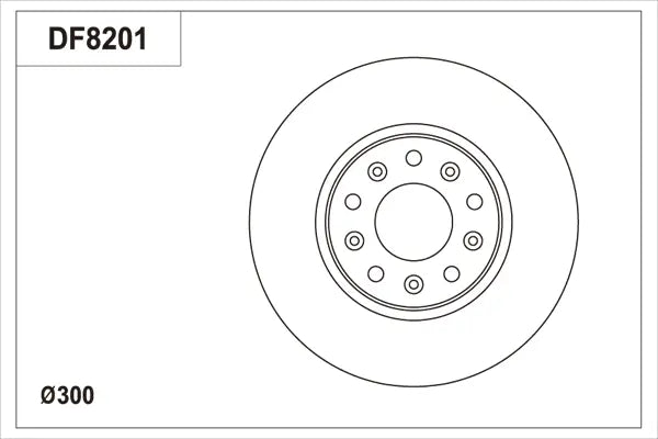 Brake Disc DF8205 - TRW