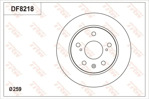 Brake Disc DF8218 - TRW