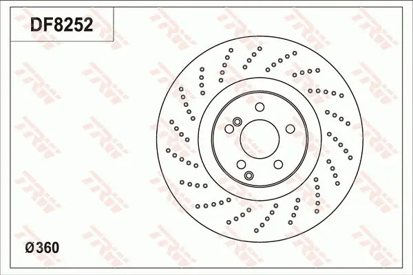 Brake Disc DF8252S - TRW