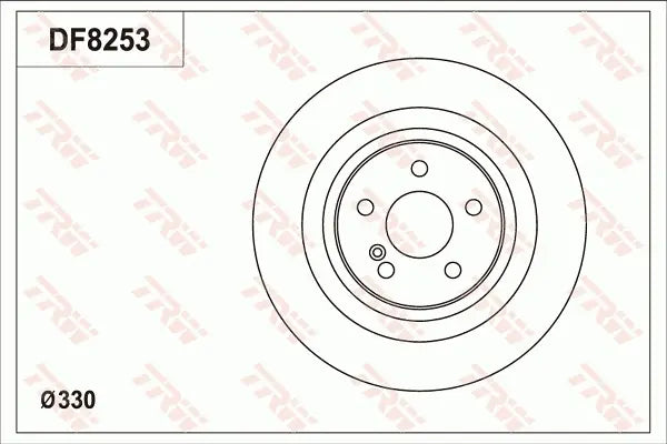 Brake Disc DF8253S - TRW